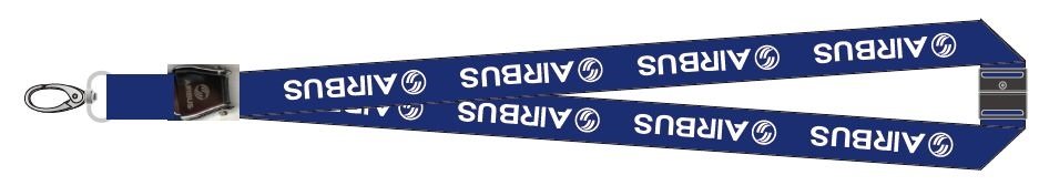 Lanyard with AIRBUS titles as 'mini-airlinebelt'